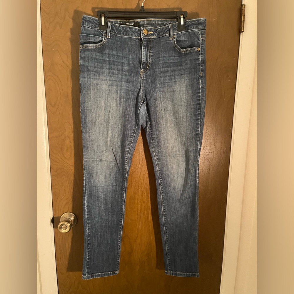 Simply Vera Vera Wang Women's Blue Skinny Jeans